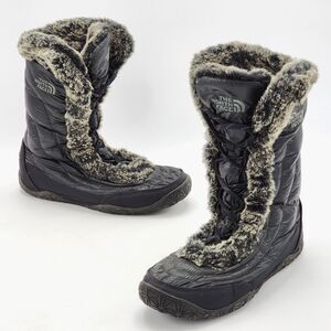 The North Face Nuptse Fur IV Puffer Goose Down Waterproof Winter Boots Size 10